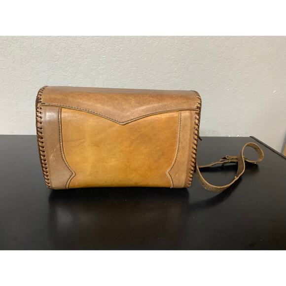 VTG Joo Kay Hand Tooled Western Cowgirl Festival Aztec Grunge Boho Leather Twee - Picture 3 of 16